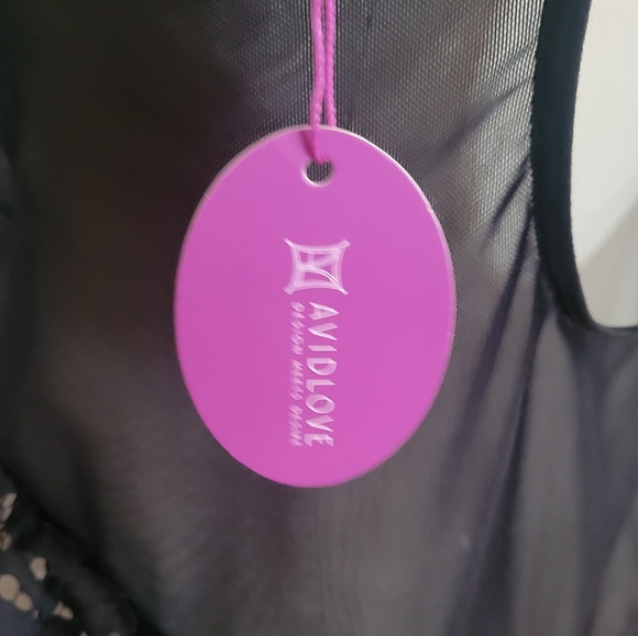 AVID LOVE Lingerie Sexy Lace Corset Garter In Black Teddy Size XL Brand New - Picture 5 of 9